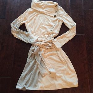 Boutique small cream sweater tunic